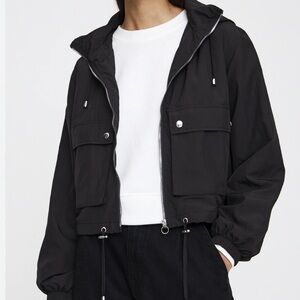 Pull&Bear Black Windbreaker Jacket